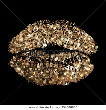 gold lips